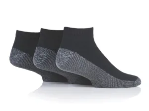 SockShop  Heavy Duty Safety Trainer Socks Black Size 6-11 4 Pairs