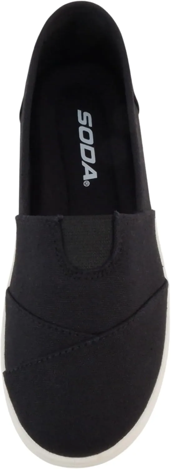 Soda Obji-2 ~ Kids/Girls Round Toe Slip-On Flat Shoes with Padded Insole