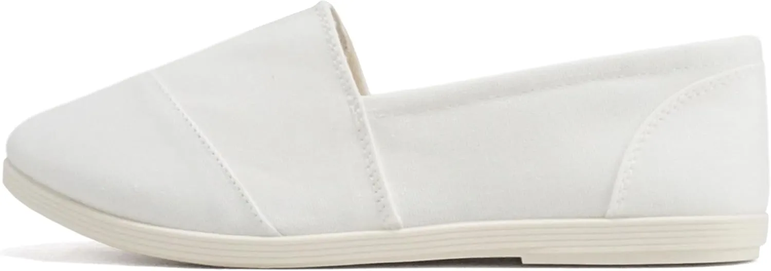 Soda Shoes Women's Obji Round Toe Casual Flat with Padded Insole