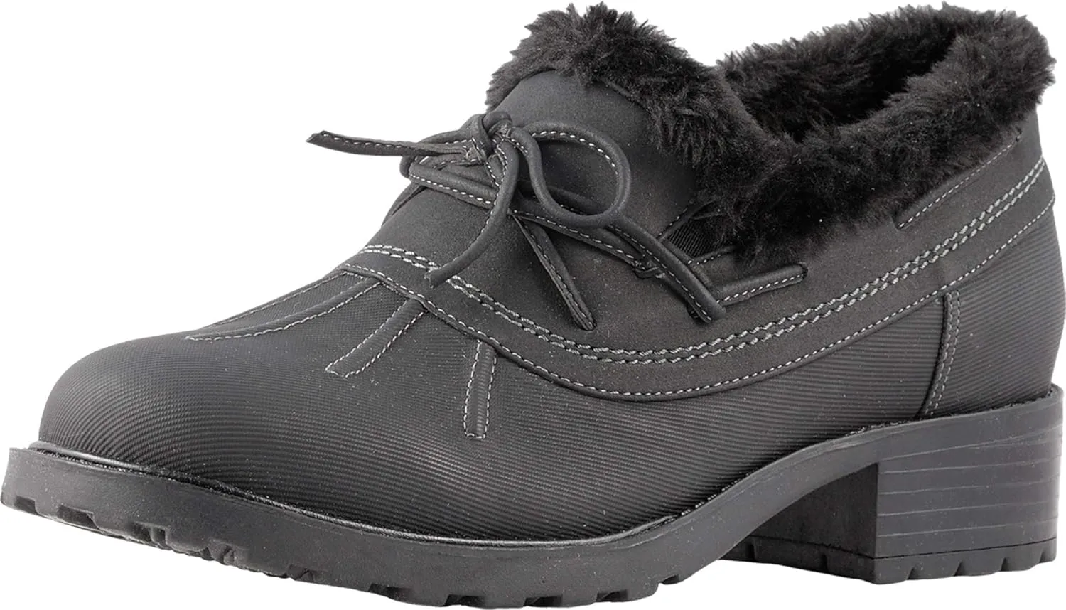 SoftWalk Women's Boot Ballet Flat, Black, 9