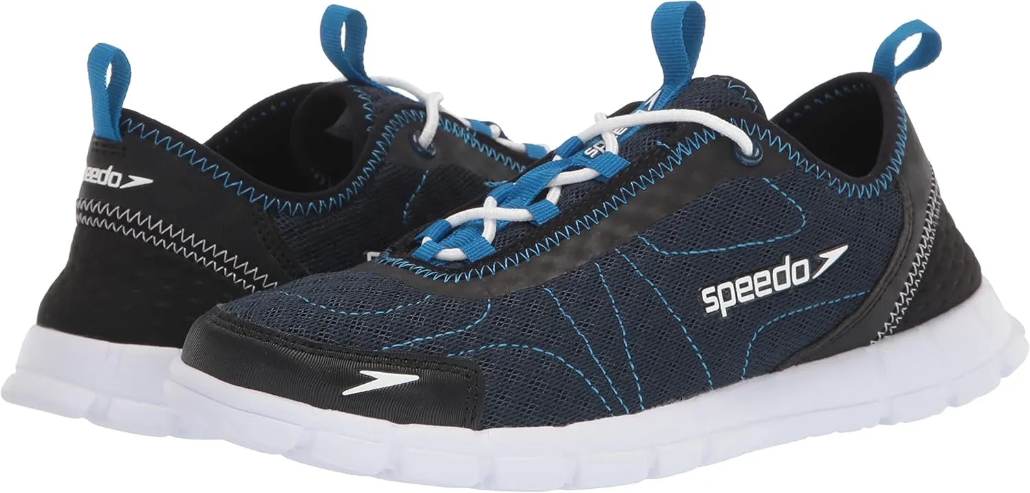 Speedo Men's Hybrid Watercross Water Shoe, Navy/White