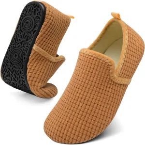 Spesoul Slippers for Women Men Furry Indoor House Shoes Soft Rubber Sole Slipper Socks Slip On House Slippers for Bedroom Home Office Travel Yoga