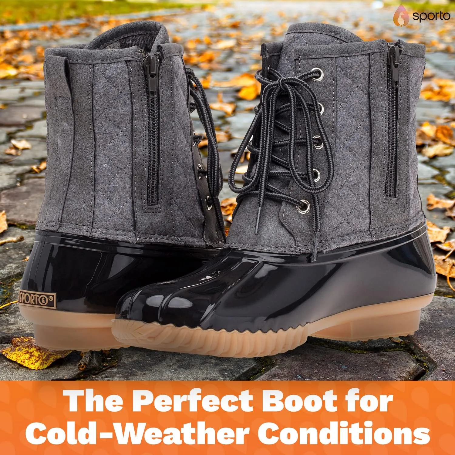 sporto Women's Delanie Waterproof Winter Duck Boot
