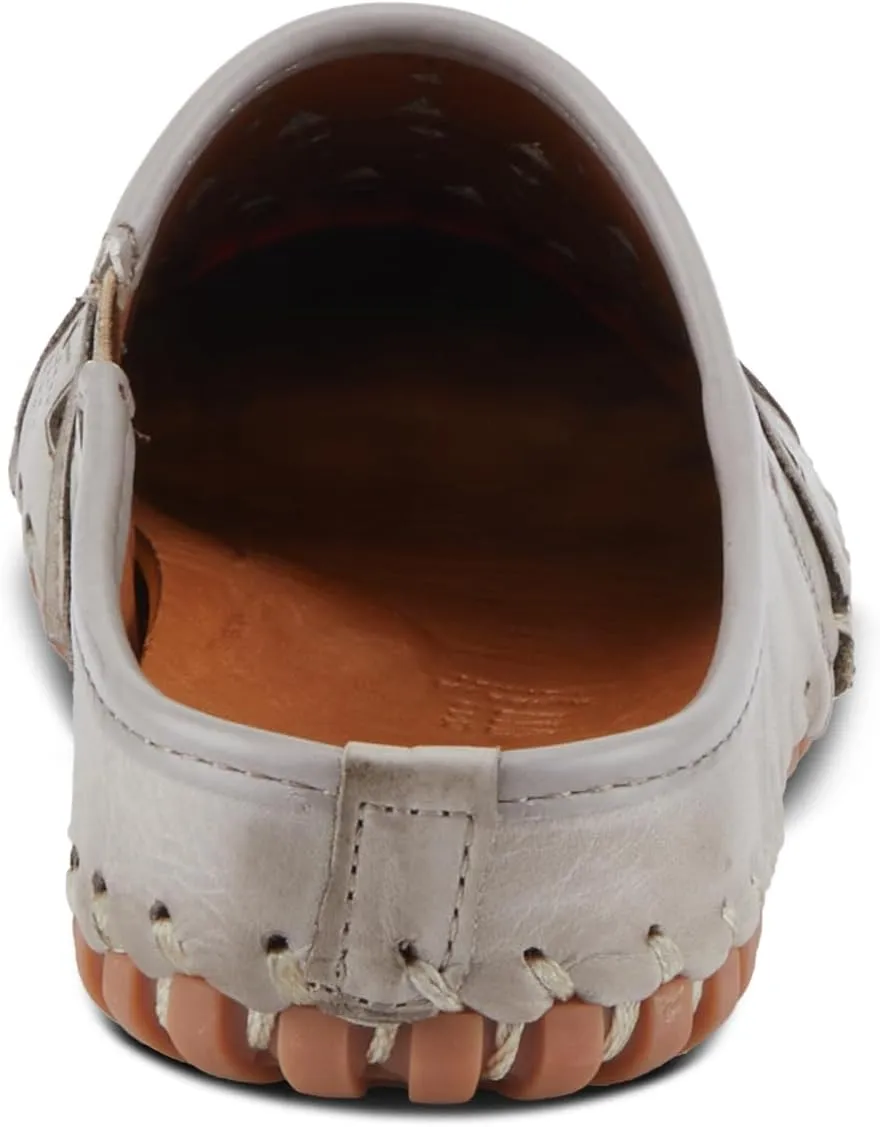 Spring Step Fusalide Slip-On Shoes for Womens - Comfortable Slip-On Shoes with Rubber Outsole - Casual Leather Clogs for Women