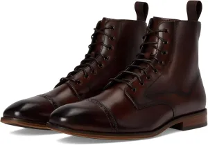 STACY ADAMS Men's Henry Cap Toe Lace-up Boot Fashion