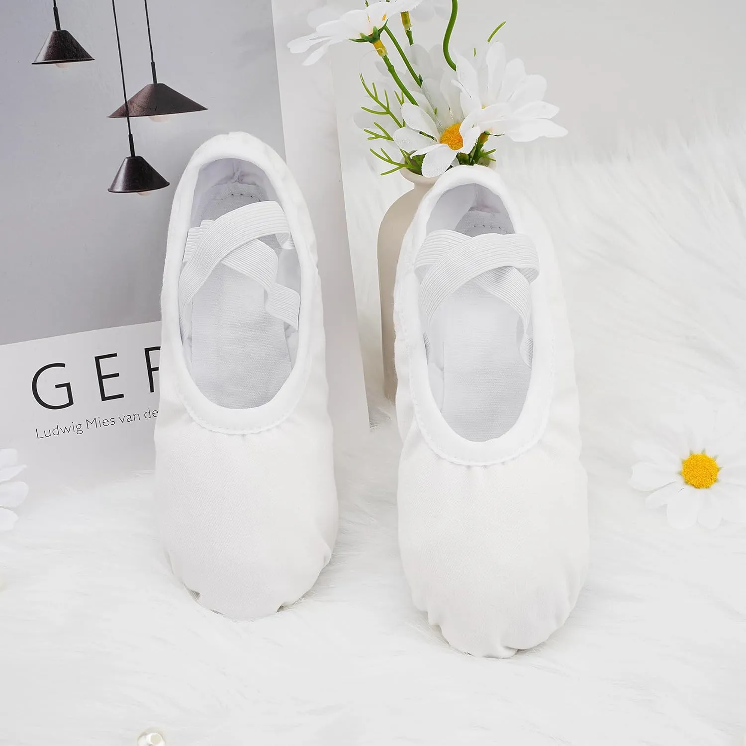 Stelle Women Ballet Shoes Highly Stretch Canvas Dance Slipper Yoga Shoes for Girls/Adults