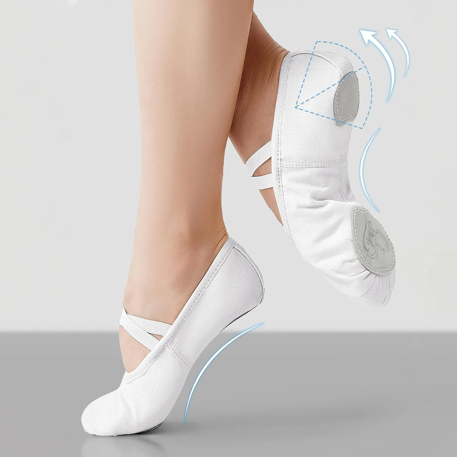Stelle Women Ballet Shoes Highly Stretch Canvas Dance Slipper Yoga Shoes for Girls/Adults