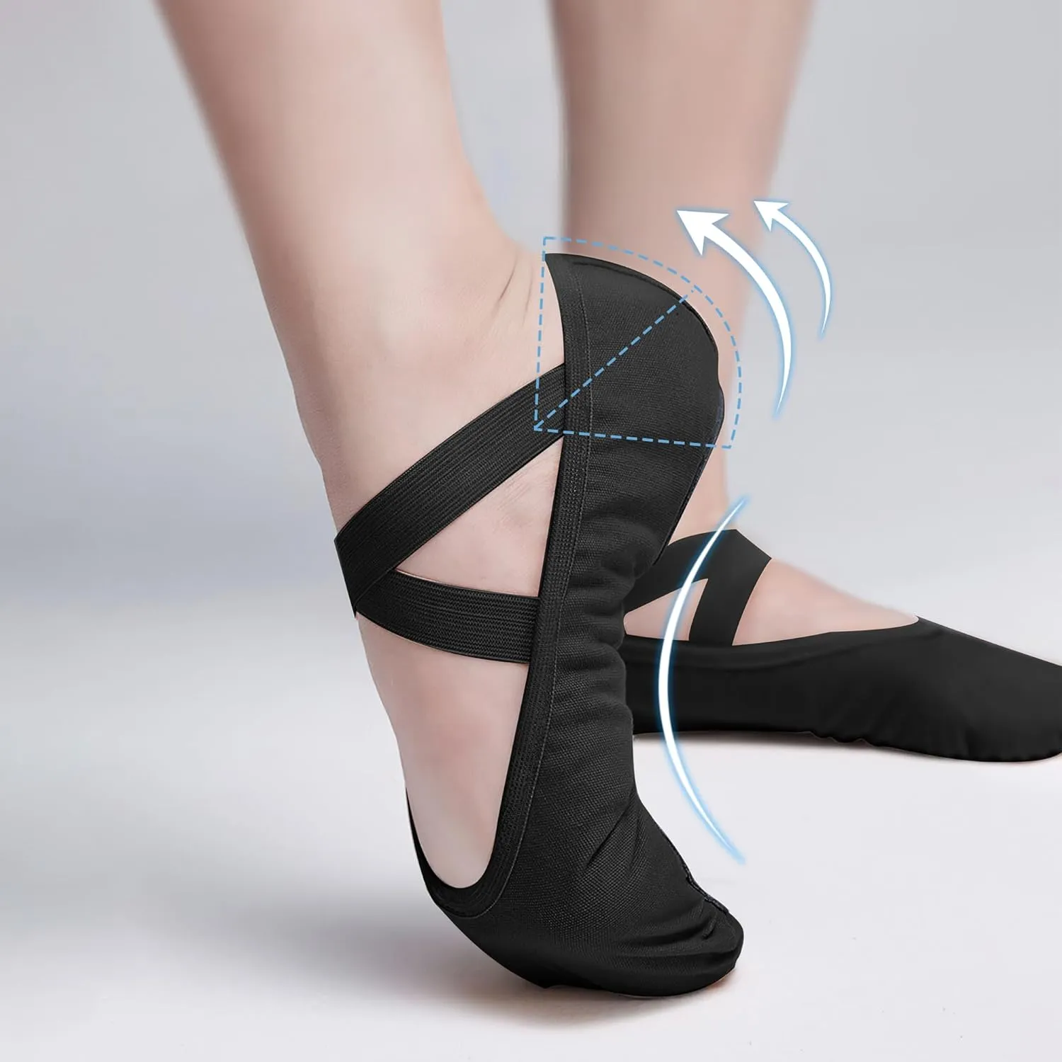 Stelle Women Ballet Shoes Highly Stretch Canvas Dance Slipper Yoga Shoes for Girls/Adults