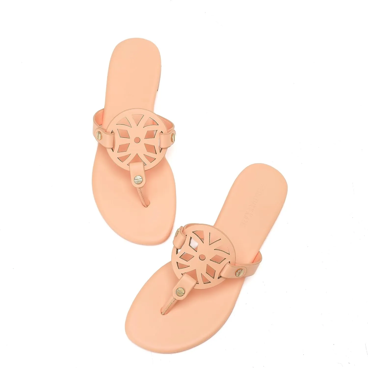 Stratuxx Kaze Flip Flops for Women with Memory Foam, Women's Flat Sandals Dressy Slide Sandals Comfortable Slippers for Women