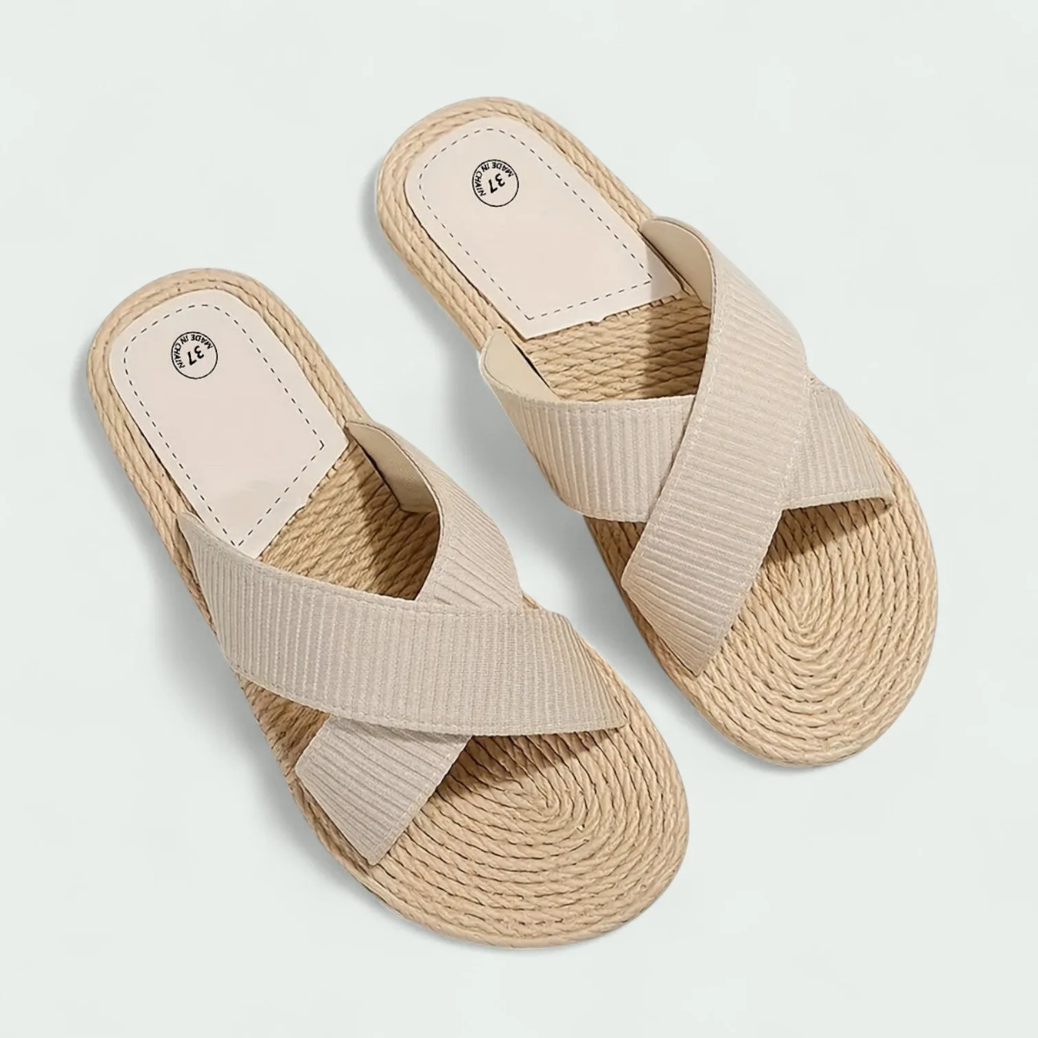 Strazoro | Slip-On Summer Sandals with Elastic Straps (Women)