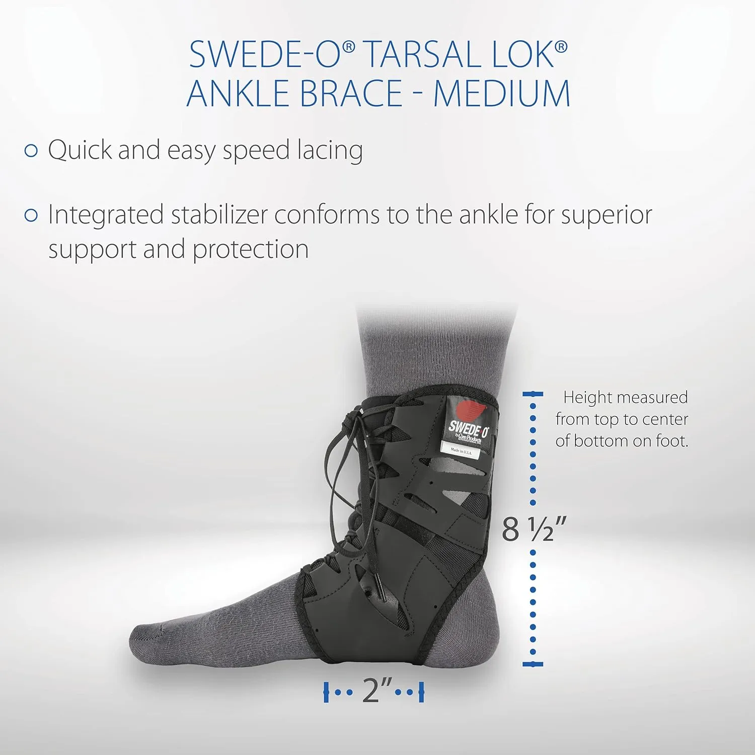Swede-O Tarsal Lok Ankle Brace - Medium