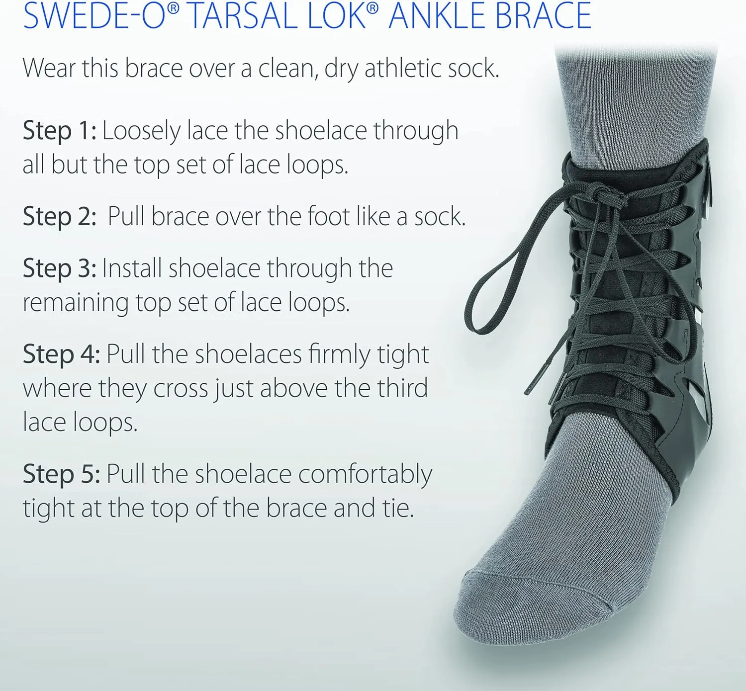 Swede-O Tarsal Lok Ankle Brace - Medium