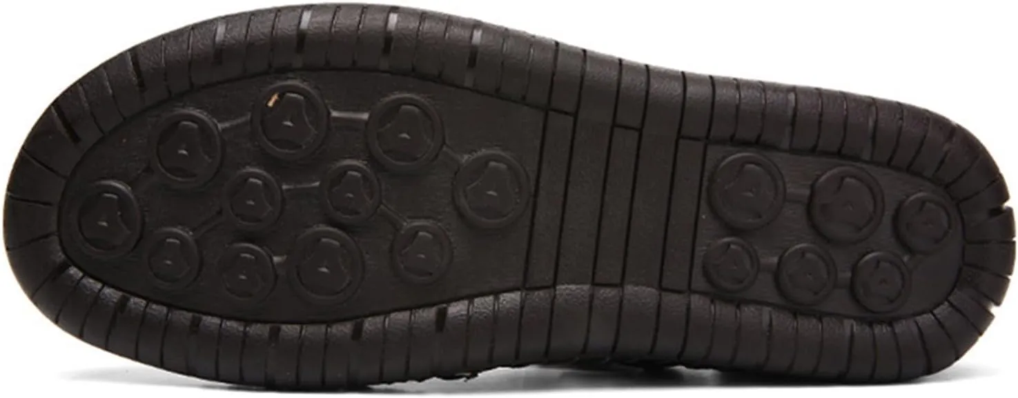 SywzX&xfybz Mens Casual Leather Sandals Summer Beach Slipper Mens Comfort Outdoor Shoes Fashion Lightweight Trail Water Sandal Adjustable