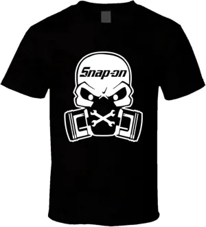 T Shirt Adult Snap On Mechanic Short Sleeve Funny Retirement Mens Tee Gifts Black