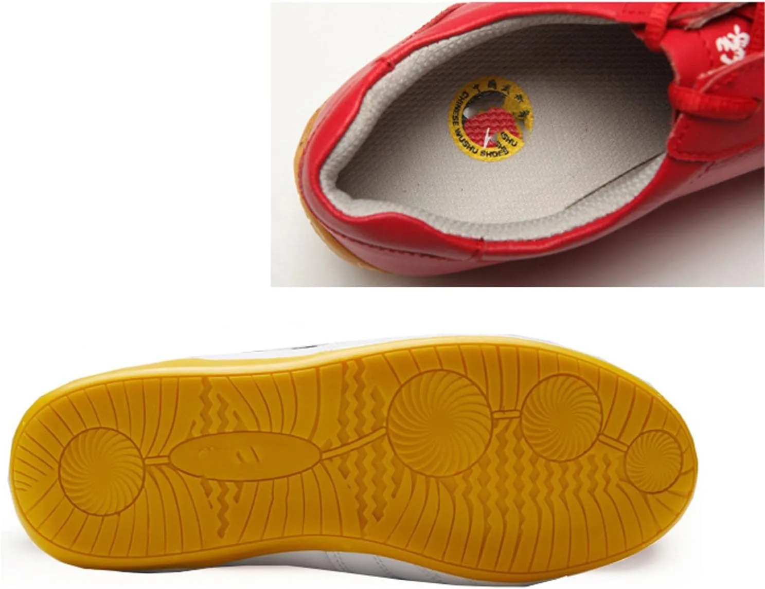 Tai Chi Kung Fu Shoes Taekwondo Trainer Shoes Leather Chinese Martial Art Shoes for Men Women Tai Chi Shoes