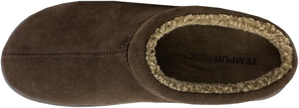 Tempur-Pedic Mens Arlow Scuff Casual Slippers Casual - Black