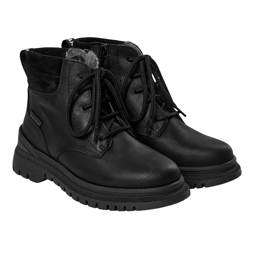 TEX Lace-up boot with zipper