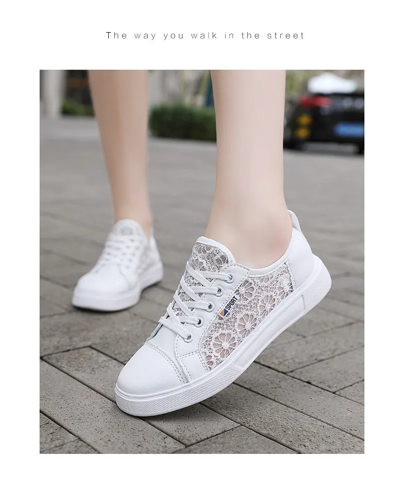 Thin Flat Student Hollow Breathable Shoes