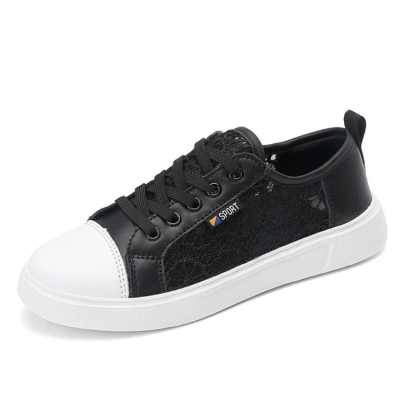 Thin Flat Student Hollow Breathable Shoes