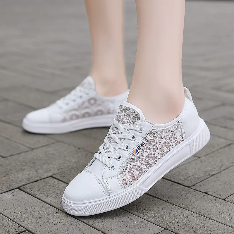 Thin Flat Student Hollow Breathable Shoes