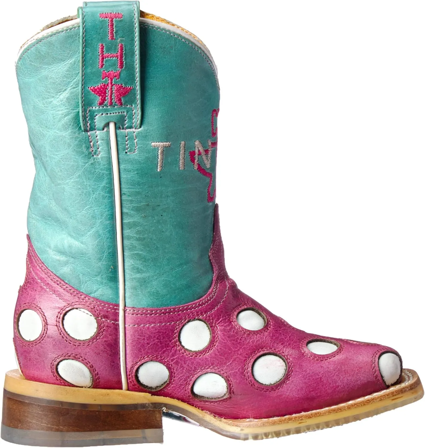 Tin Haul Shoes Unisex-Child Little Miss Dotty Western Boot