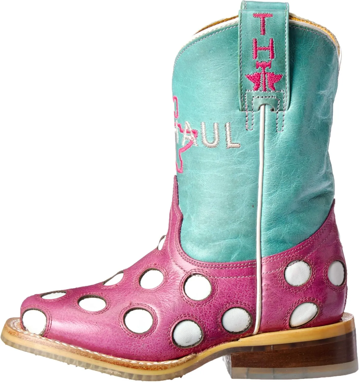 Tin Haul Shoes Unisex-Child Little Miss Dotty Western Boot