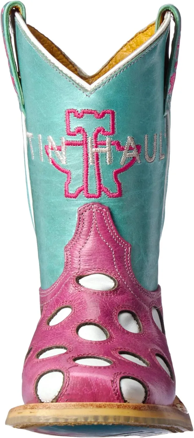 Tin Haul Shoes Unisex-Child Little Miss Dotty Western Boot