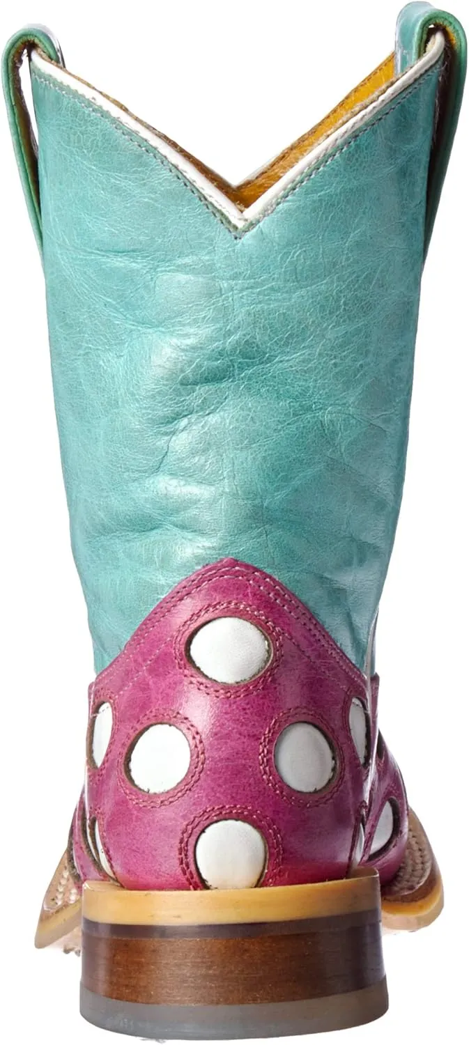 Tin Haul Shoes Unisex-Child Little Miss Dotty Western Boot