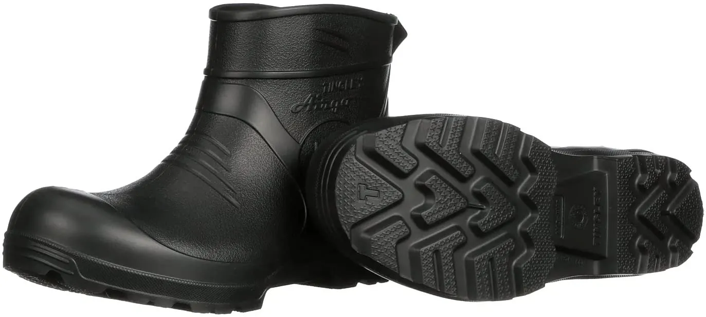 Tingley Airgo 21121 Ultra Lightweight EVA Low Cut Boot with Cleated Outsole, Mens 6 / Womens 8, Black