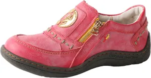 TMA EYES Women's Non-Slip Leather Casual Slip On Comfort Walking Flat Shoes