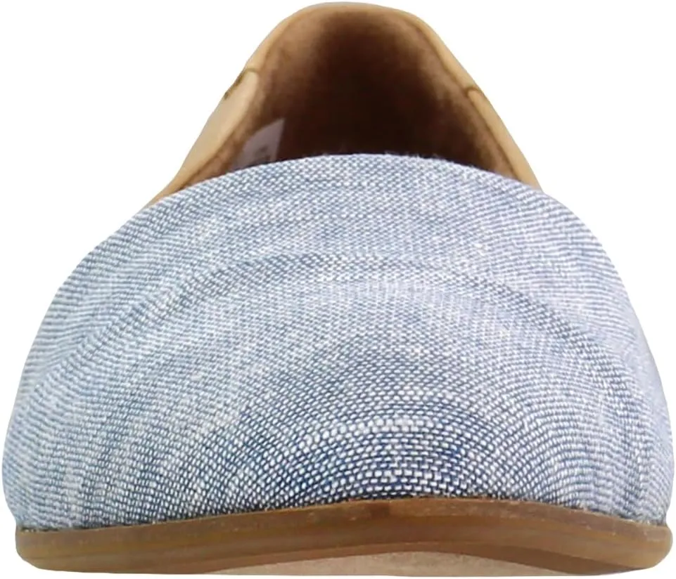 TOMS Womens Jutti Dorsay Slip On Flats - Blue