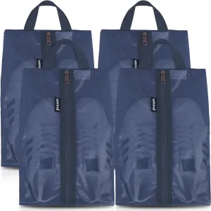 Travel Shoe Bags, Water Resistant TPU Mesh, Sturdy YKK Zipper, Shoes Storage Bag, Shoes Packing Organizer,17x10 In, Unisex Shoe Pouch for Travel or Home Storage