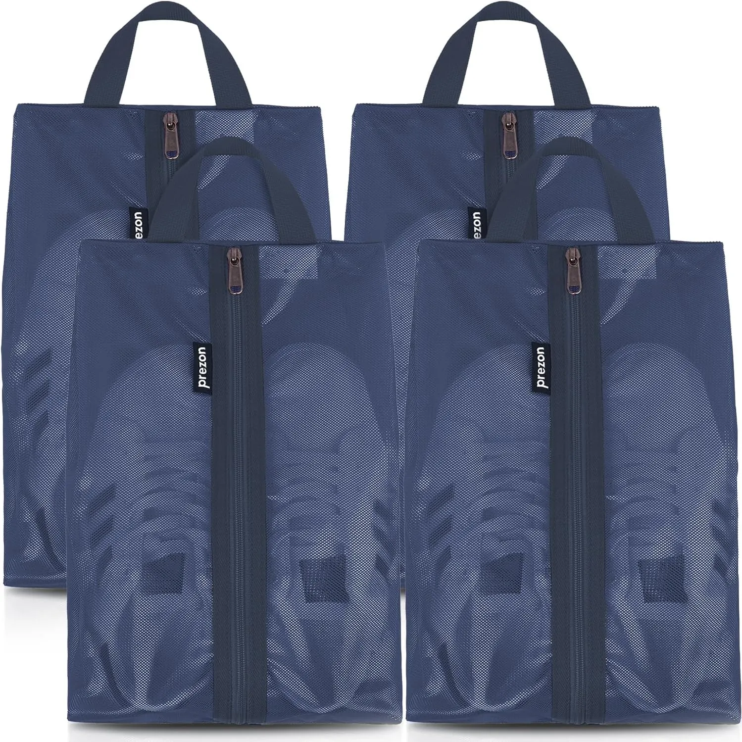 Travel Shoe Bags, Water Resistant TPU Mesh, Sturdy YKK Zipper, Shoes Storage Bag, Shoes Packing Organizer,17x10 In, Unisex Shoe Pouch for Travel or Home Storage