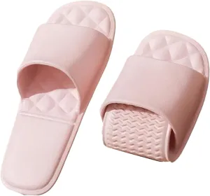 Travel Slippers for Women and Men, Portable Foldable Slippers with Storage Bag, Soft Comfy Non-Slip Quick Dry House Bathroom Shower Shoes Spa Gym Swimming Beach Sandals