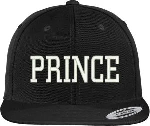 Trendy Apparel Shop Prince Embroidered Flat Bill Adjustable Snapback Cap