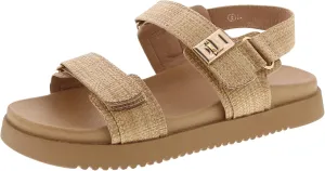 TruFox Women's Flat Sandals Comfort Adjustable Double Strap Slip on Molded Footbed