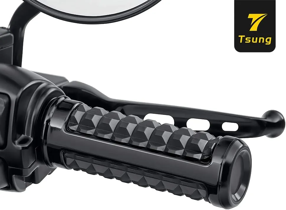 TSUNG Handlebar Grips 1 Inch Motorcycle 25MM Throttle Hand Grip