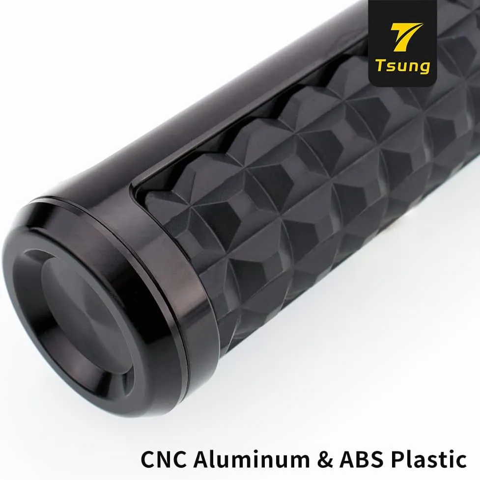 TSUNG Handlebar Grips 1 Inch Motorcycle 25MM Throttle Hand Grip