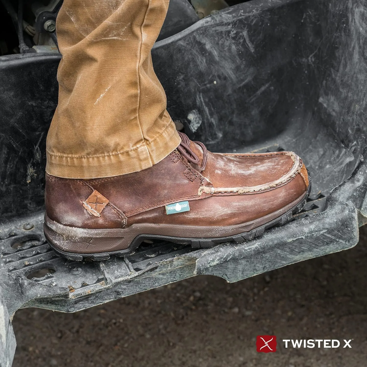 Twisted X Men Hiking Boot - Work Hiker Boots Crafted with Full-Grain Leather Upper, Three-Quarter Length Composite Insole, Compression EVA Midsole, and Rubber Outsole