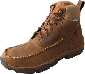Twisted X Men Hiking Boot - Work Hiker Boots Crafted with Full-Grain Leather Upper, Three-Quarter Length Composite Insole, Compression EVA Midsole, and Rubber Outsole