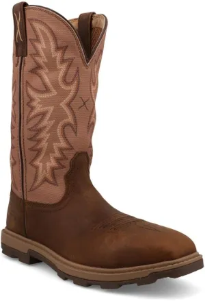 Twisted X Women's 11" UltraLite X Work Boot, Square Toe Nano Toe with UltraLite X
