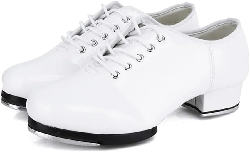 Unisex Kids Tap Shoes Lace up Dance Shoe for Girls Boys