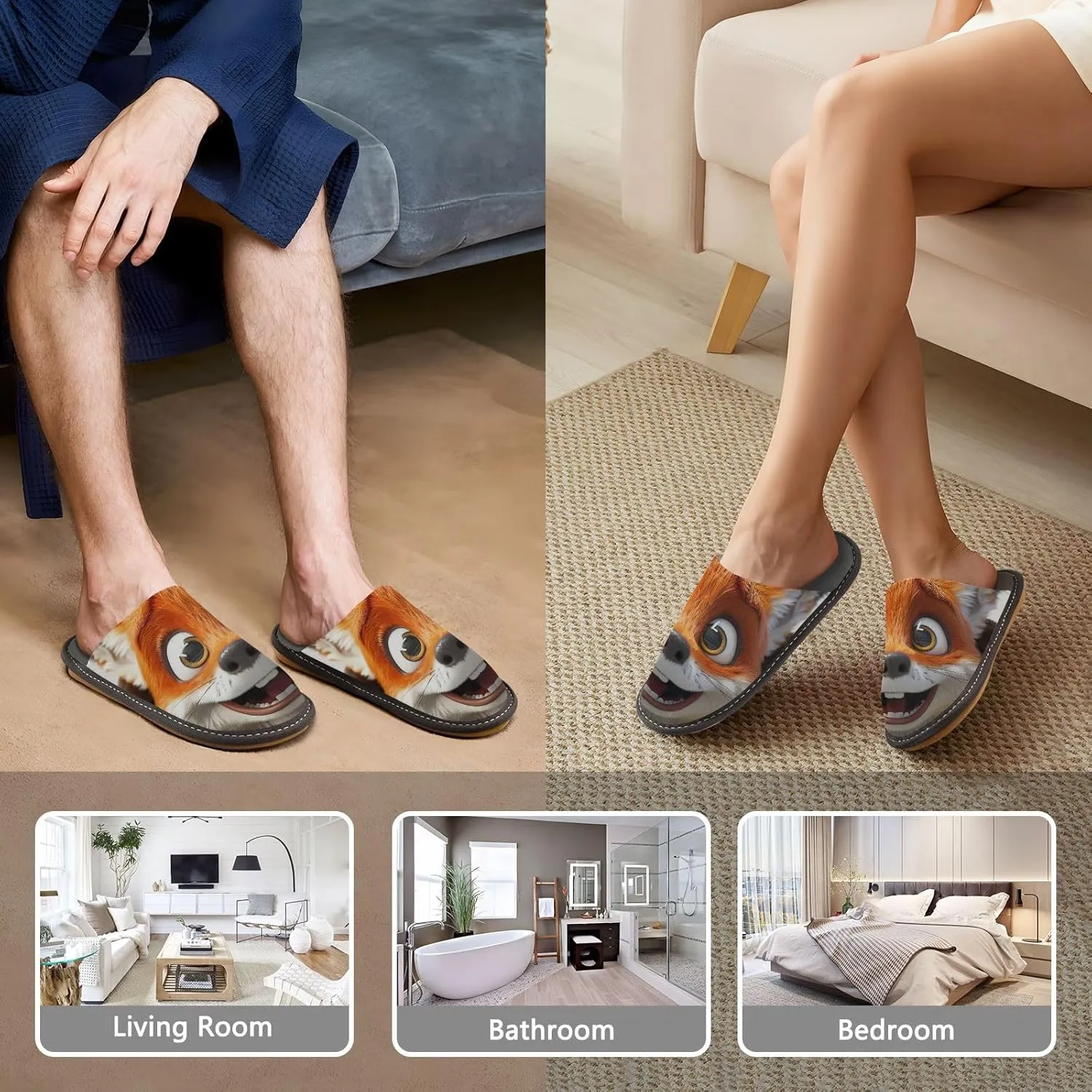 Unisex Spa Slippers Men House Shoes Non Slip Slippers Women