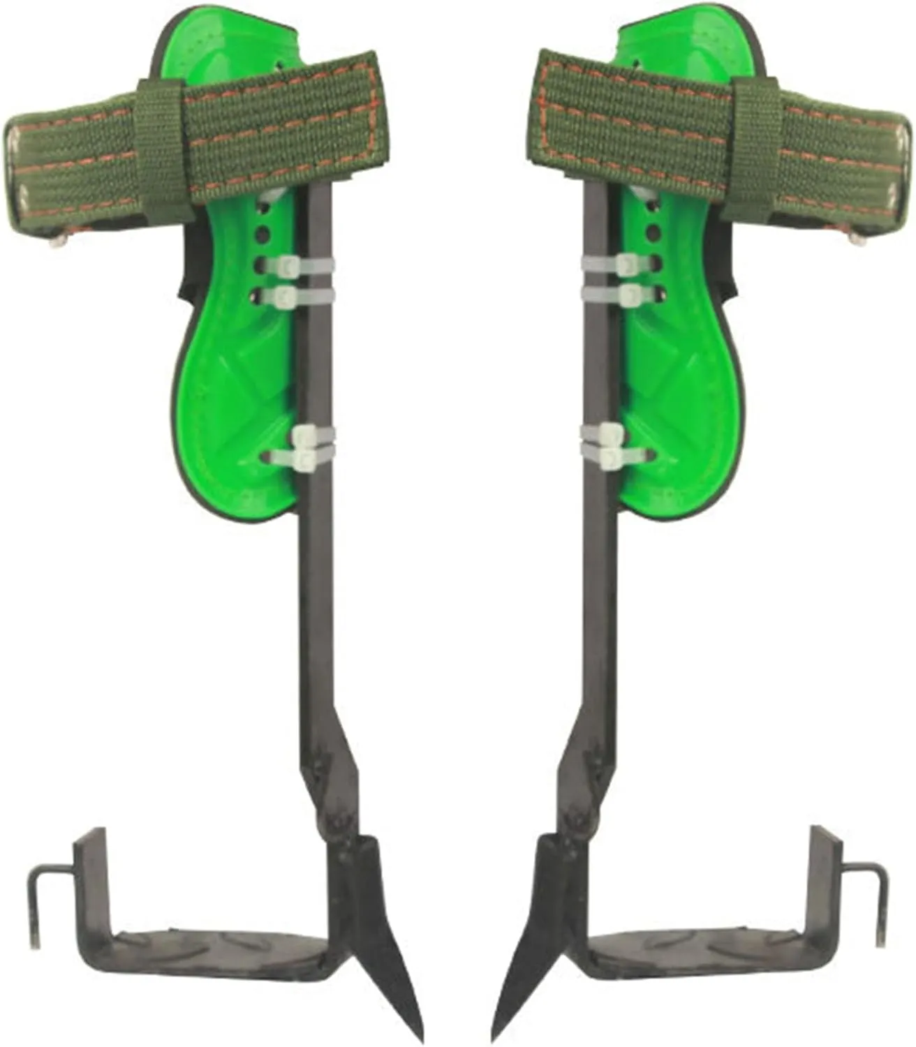 Upright One-Tooth Tree Climbing Tool Set | Thickened Anti-Slip Steel Plate Foot Fasteners | Tension-Resistant Straps & Anti-Slip Gloves | Outdoor Logging, Picking and Climbing Magic Tool