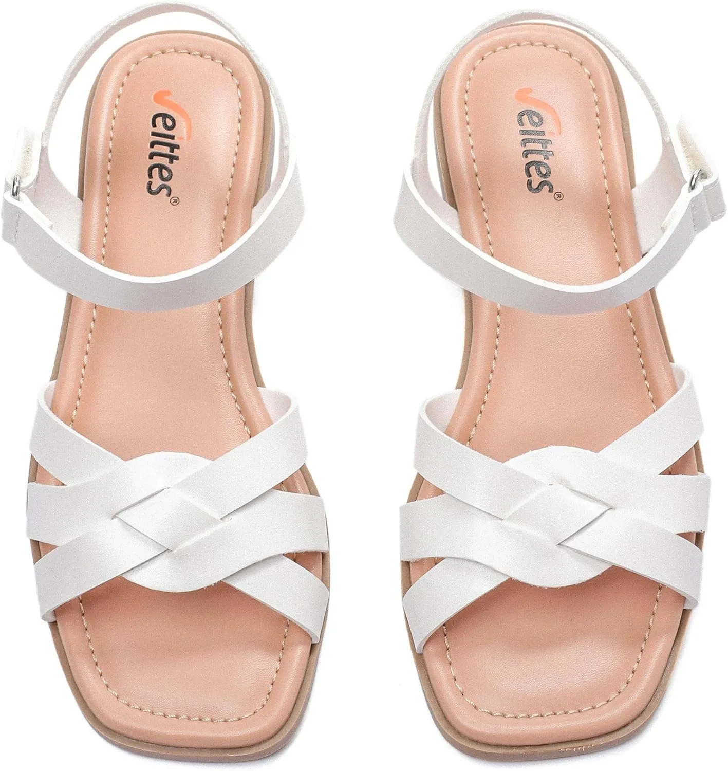 Veittes Women's Flat Slide Sandals - Casual Classic Simple Strappy Slip on Flat Summer Sandals.