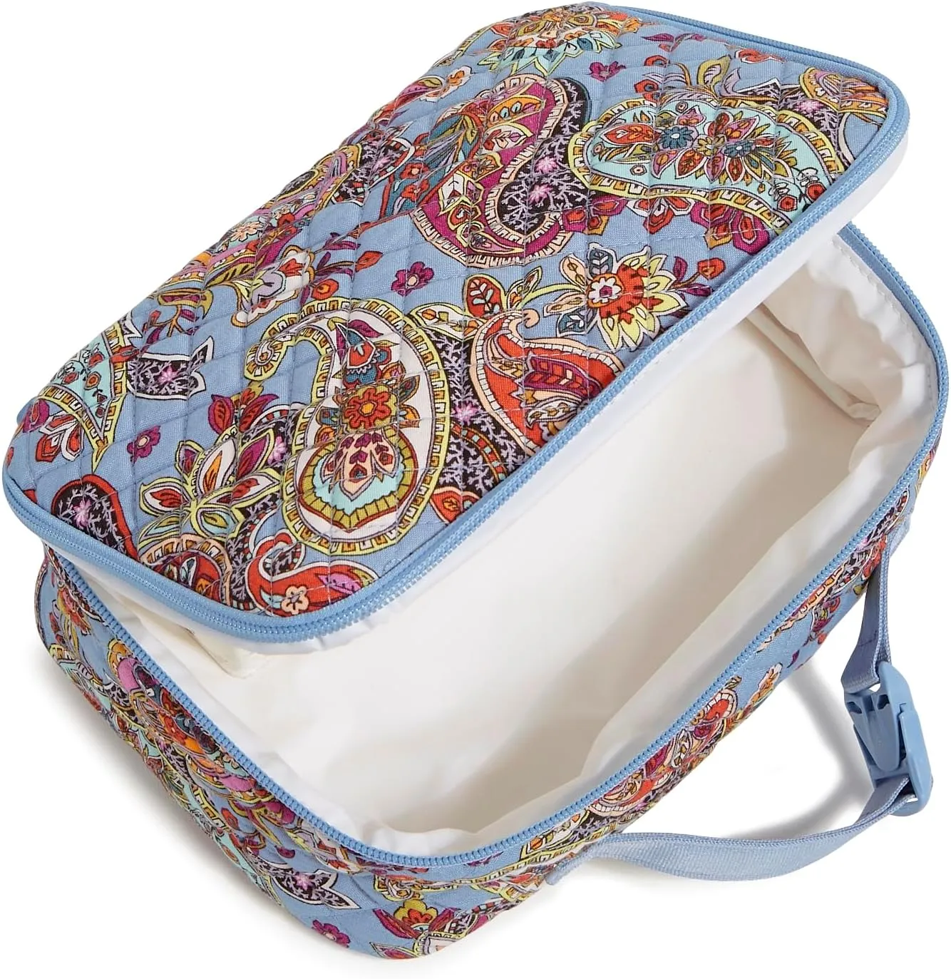 Vera Bradley Cotton Lay Flat Horizontal Lunch Box, Provence Paisley