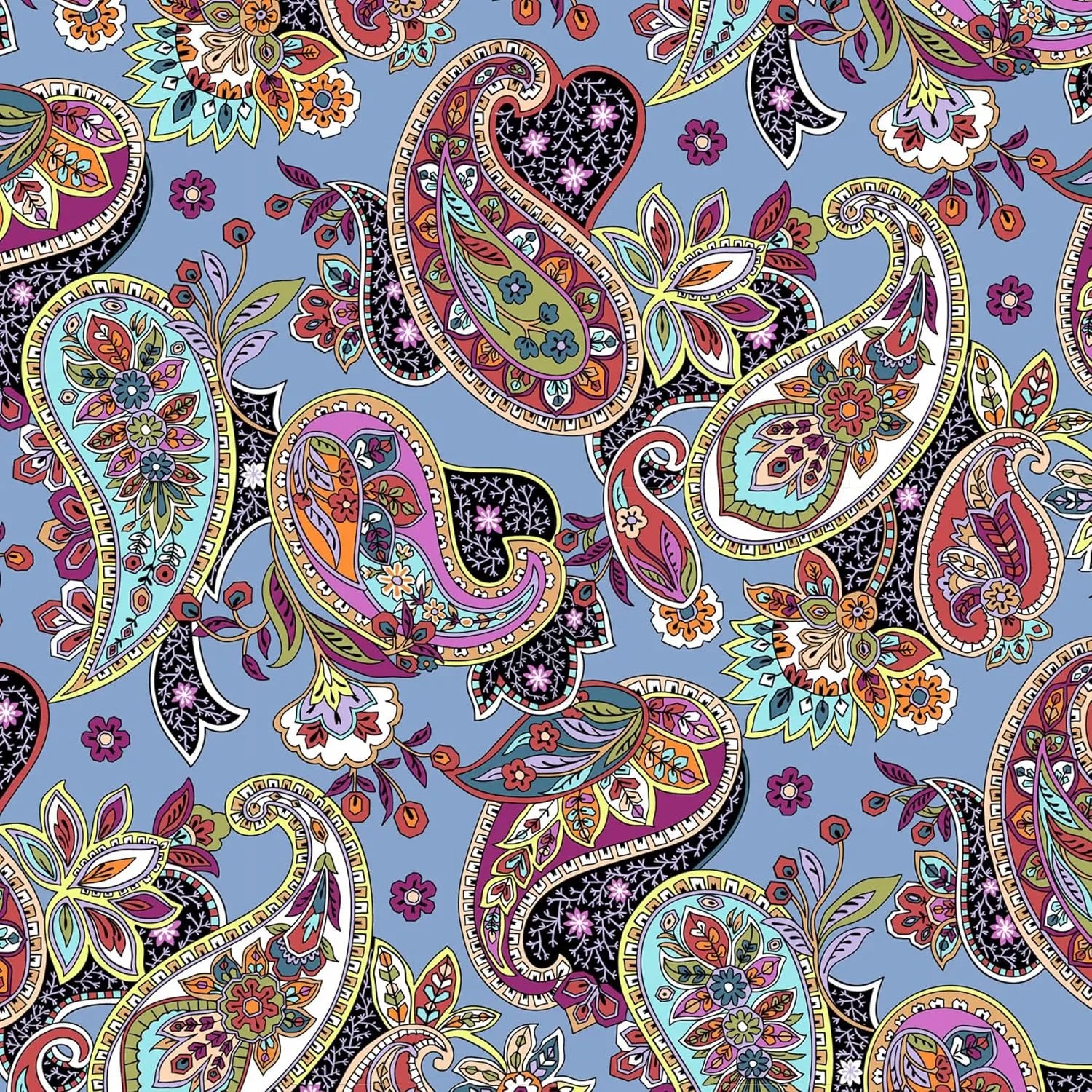 Vera Bradley Cotton Lay Flat Horizontal Lunch Box, Provence Paisley