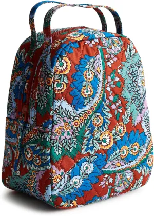 Vera Bradley Premium Cotton Lunch Bag, Flowers   Feathers