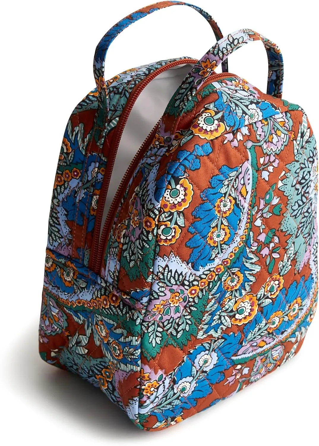 Vera Bradley Premium Cotton Lunch Bag, Flowers   Feathers