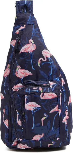 Vera Bradley Ripstop Sling Backpack, Flamingo Party